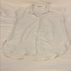Women's Classic Cream Button-Down Shirt